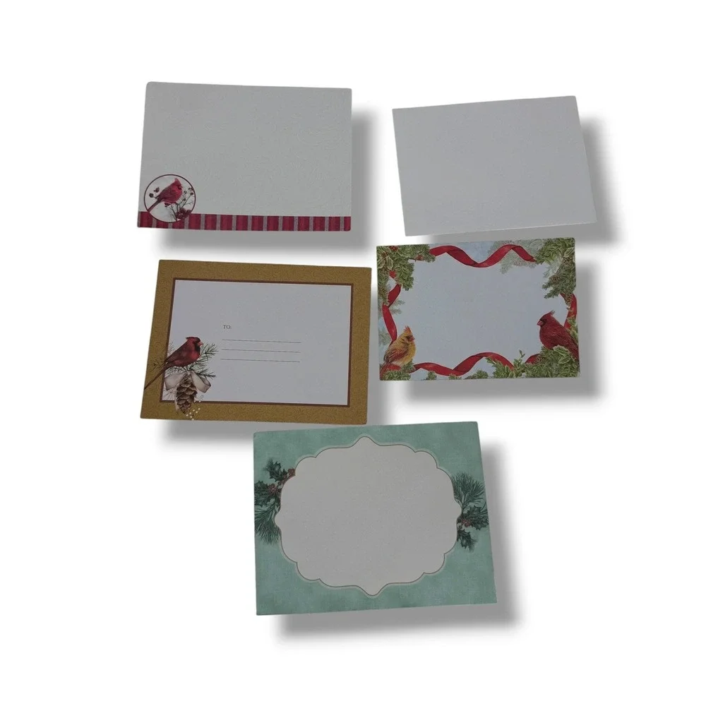 Christmas‎ Cards Lot Cardinal Bird Holiday Greeting Cards Set Vintage Winter